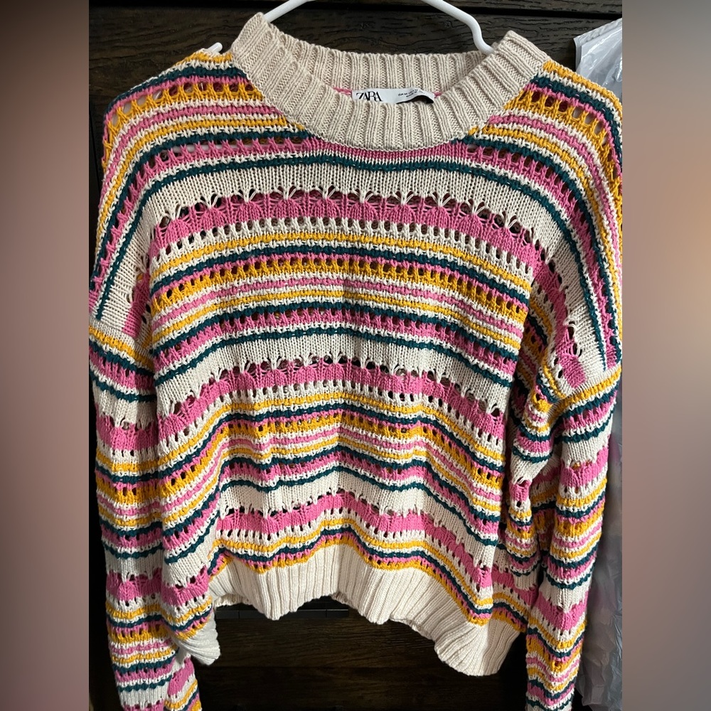 Zara stripped colorful sweater